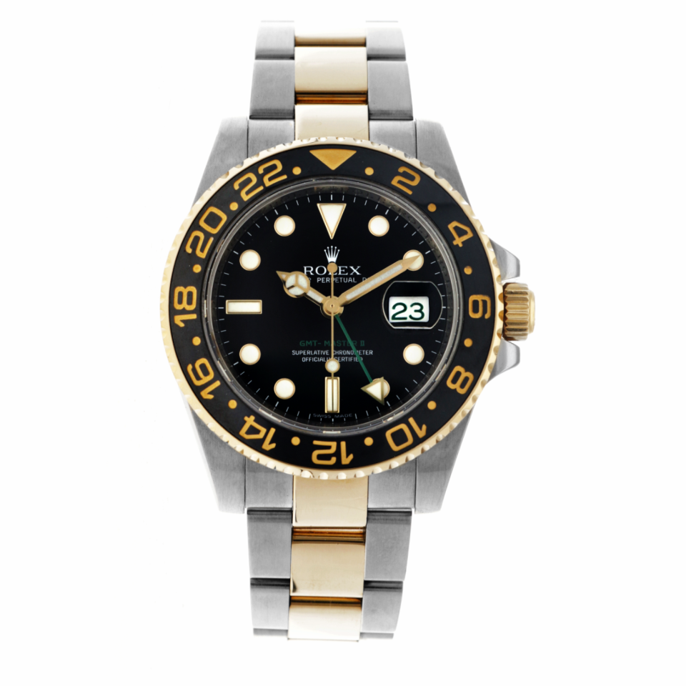 gips Gevaar Leggen Rolex GMT-Master II 116713LN Green Date horloge| #RECLAIMED 42695 |  Reclaimed.nl