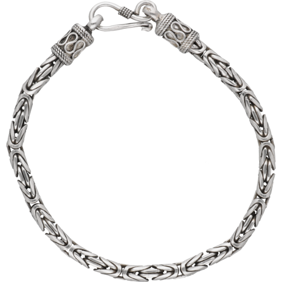 Standaard Notitie noodsituatie Zilveren koningsschakel armband| #RECLAIMED 35374 | Reclaimed.nl