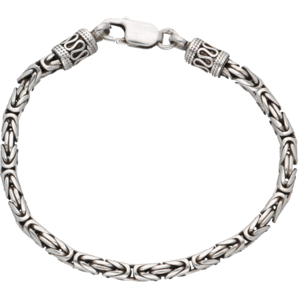 opwinding Hopelijk Tragisch Zilveren koningsschakel armband| #RECLAIMED 38868 | Reclaimed.nl