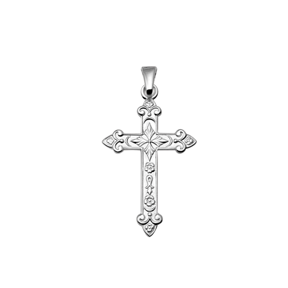Strikt Anoi Orthodox Zilveren fantasie kruis hanger| #RECLAIMED 13105 | Reclaimed.nl